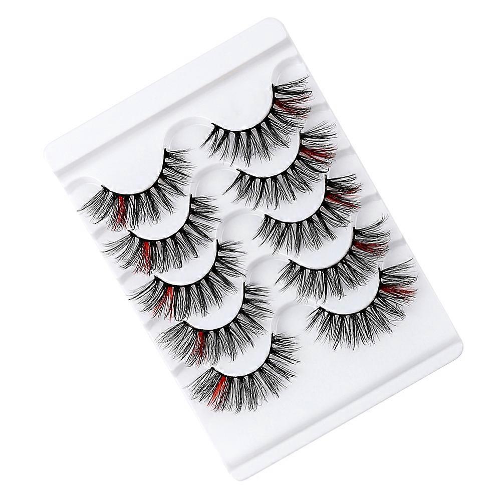5 Pairs False Eyelashes for Party Makeup Women Extension Eyelashes