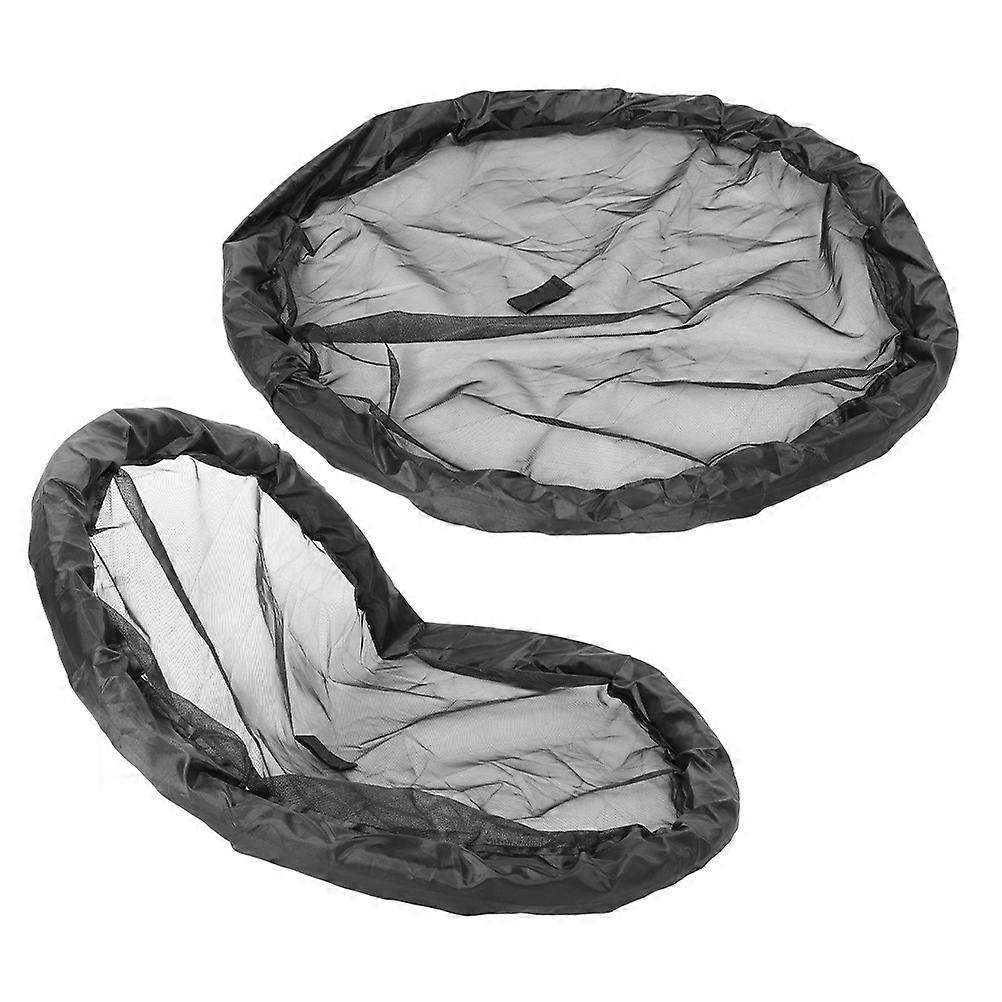 Fish Barrier Floating Planter Water Feature Enhancement Black Color Round Shape 45.00X45.00X3.05CM 2Set