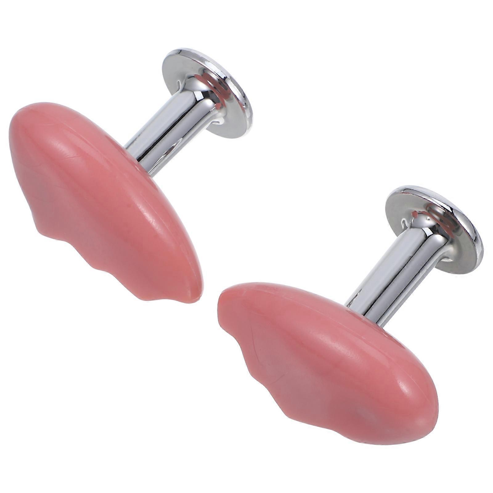 Toilet Push Button Toilet Tank Button Aid Easy Installation Button Pusher for Toilet Bathroom Use 1Set HeartShaped Pink