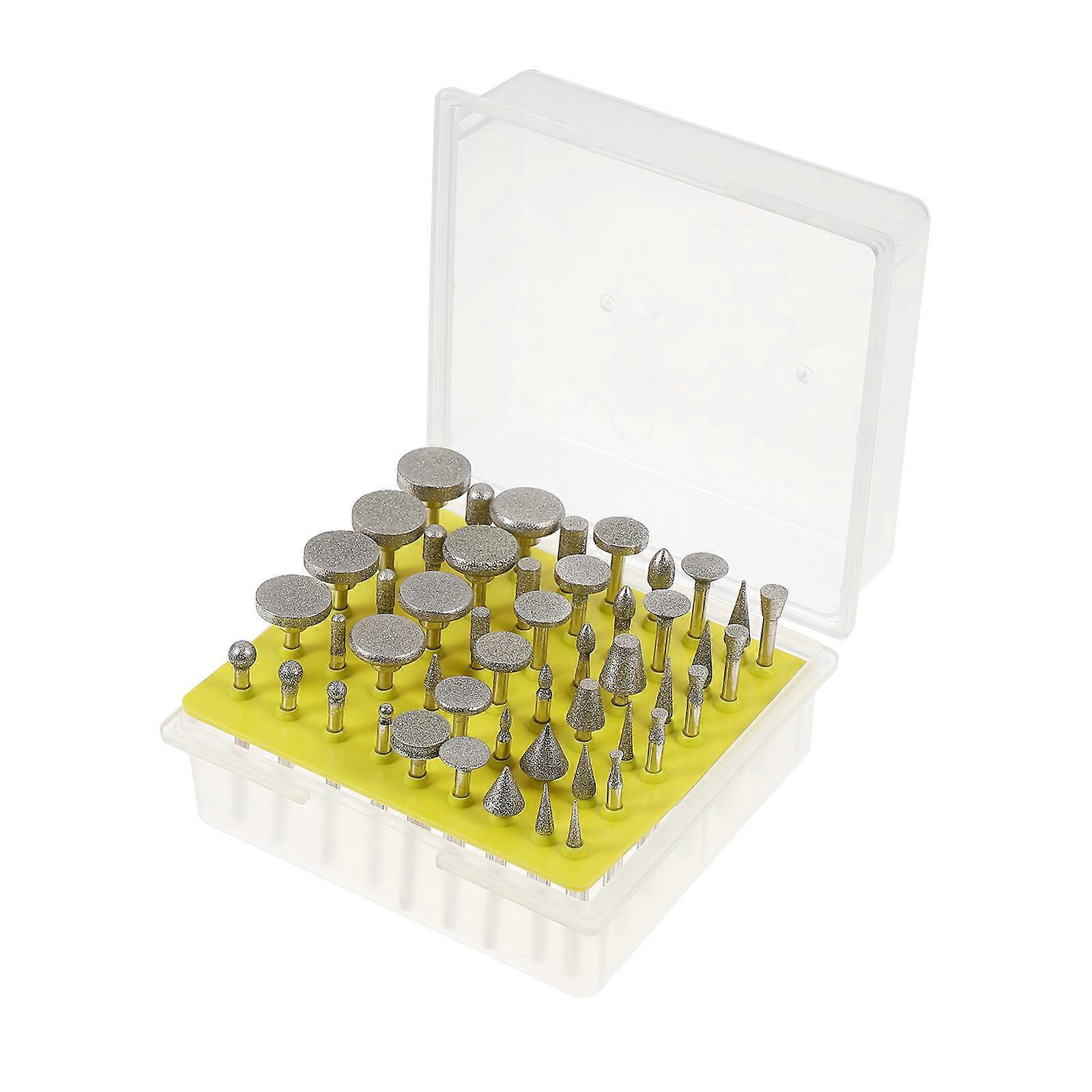 50pcs Silver Burr for Jade Stone Polishing Useful Buffing Needle for Grinding Use