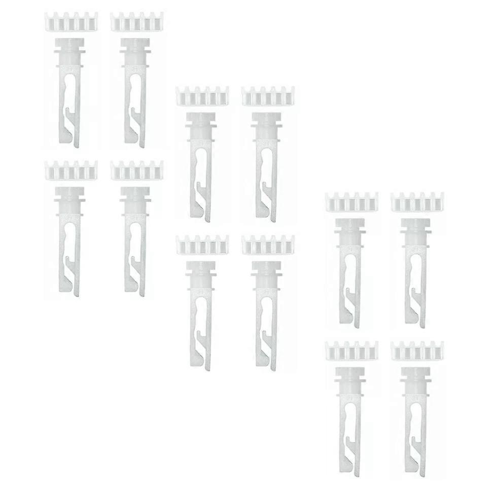 Vertical Blind Carrier Clip, Vertical Blind Stem Replacement, 12 Sets, Replacement Parts for Vertical Blinds