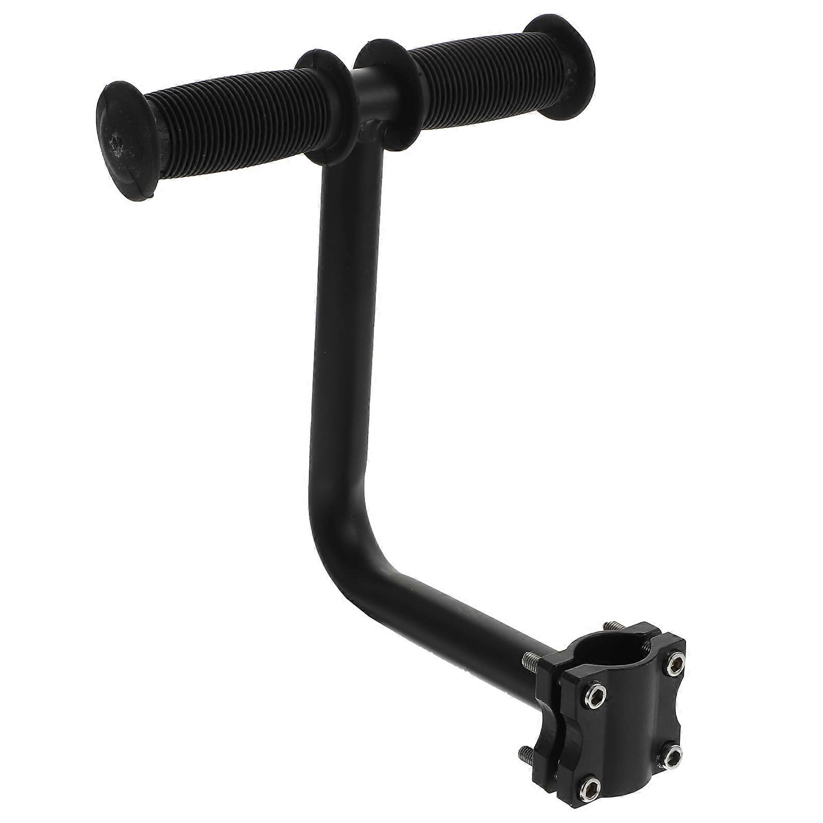 Children Bike Armrest Durable Armrests Designed For Rear Seat Support Sturdy Black Aluminum Alloy Convenient 1 Set