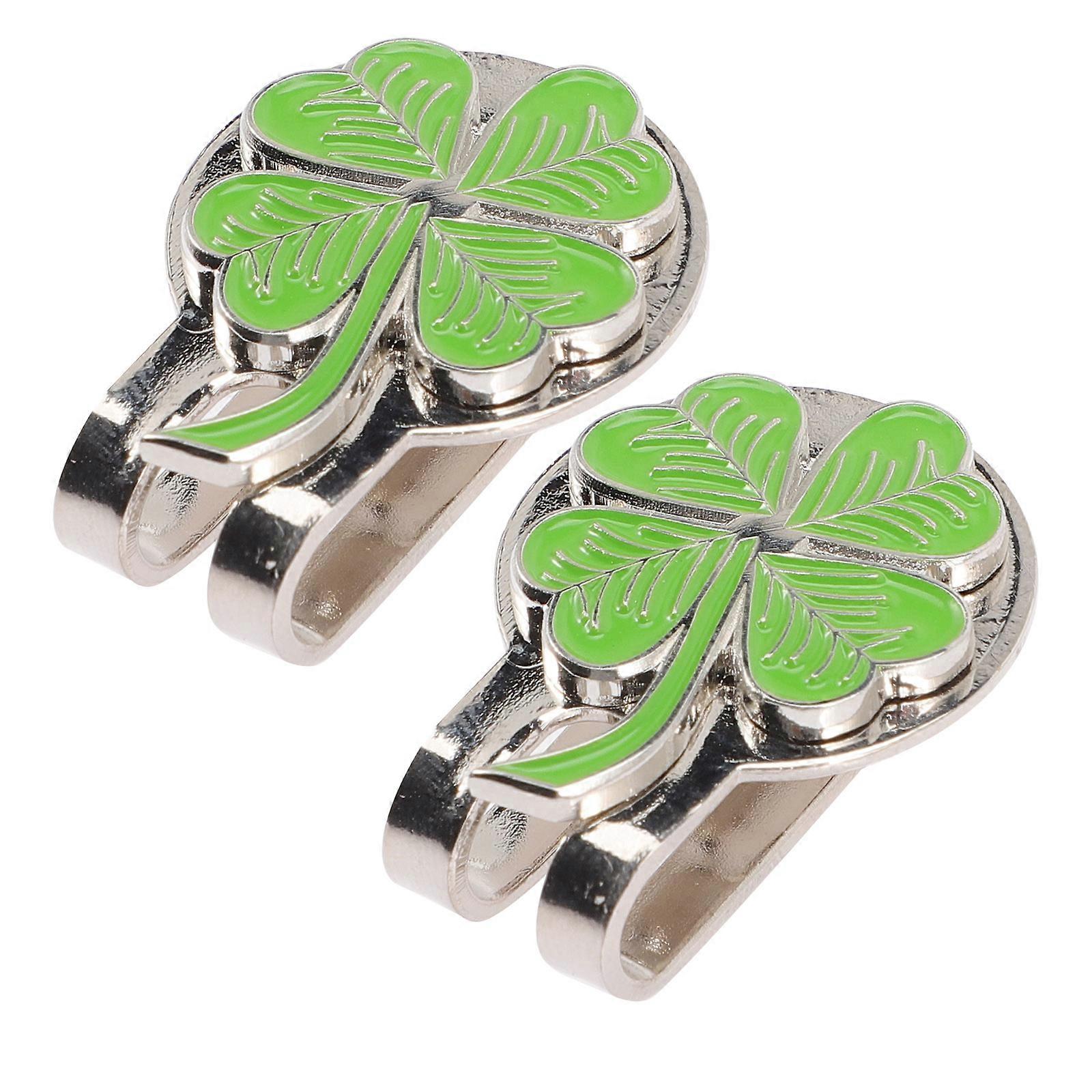 Decorative Golf Hat Clips with Ball Markers, Portable Magnetic Golf Accessories for Caps, Lightweight Durable Design for Golf Enthusiasts