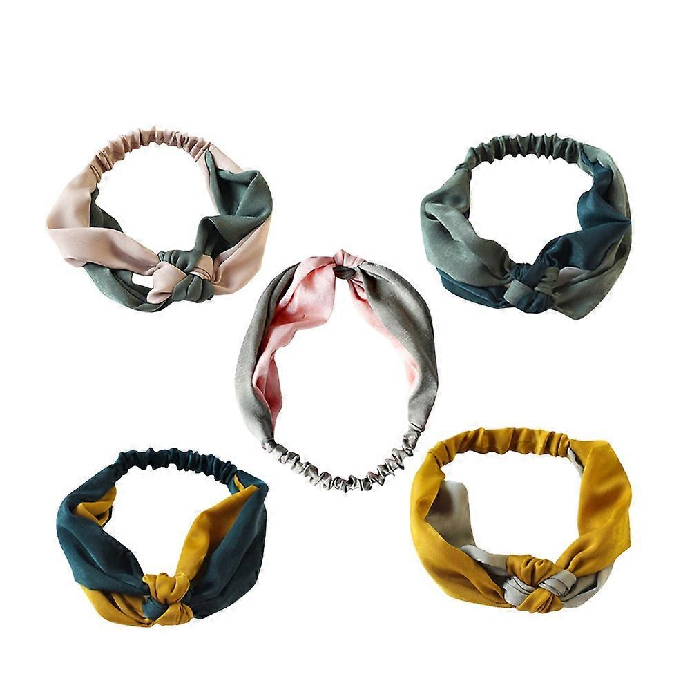Stretchy Knot Headband For Women In Assorted Color For Daily Use With Adjustable Feature 6Pcs