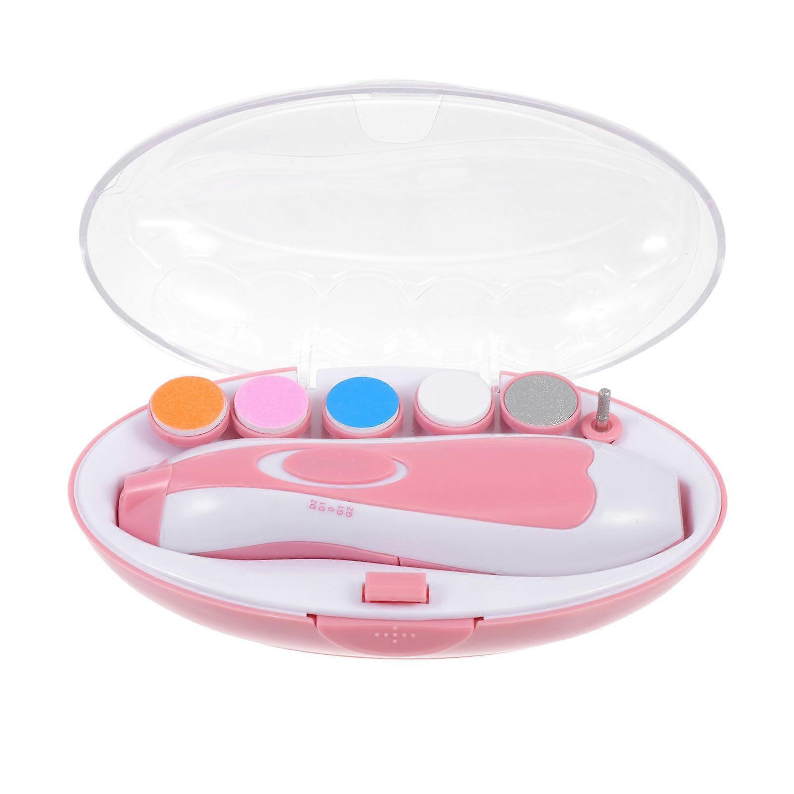 Baby Nail Grooming Kit Electric Nail Buffer Smart Manicure Tool 1 Set Ideal For Home Use With Hand Protection Feature