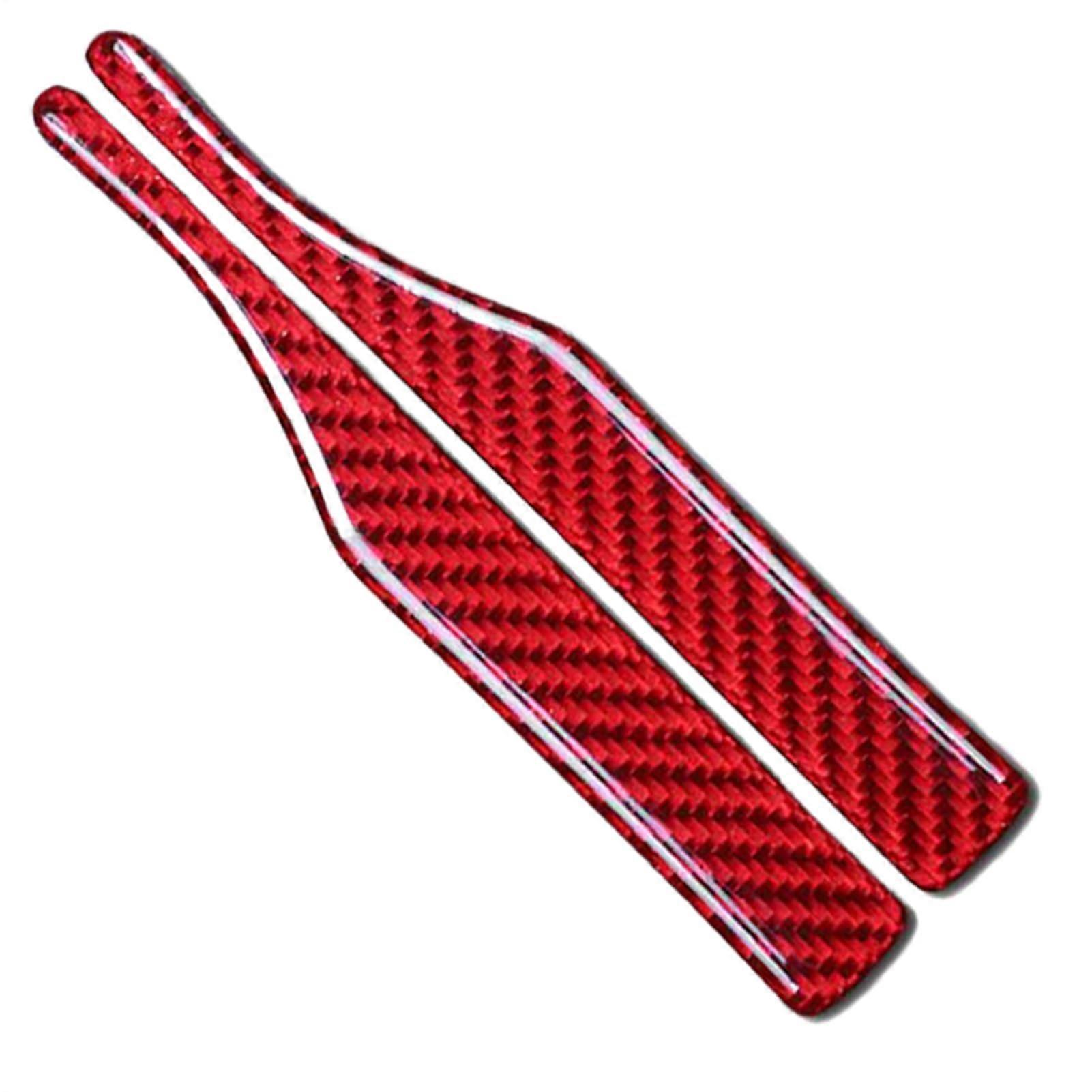 Rear View Mirror Anti-Collision Strips, Waterproof Scratch-Resistant Car Door and Window Protection Stickers, Red