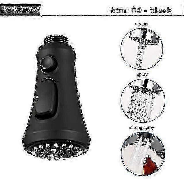 Pull Out Kitchen Faucet Sprayer Nozzle with G1/2 Thread Shower Head for Easy Replacement and Cleaning