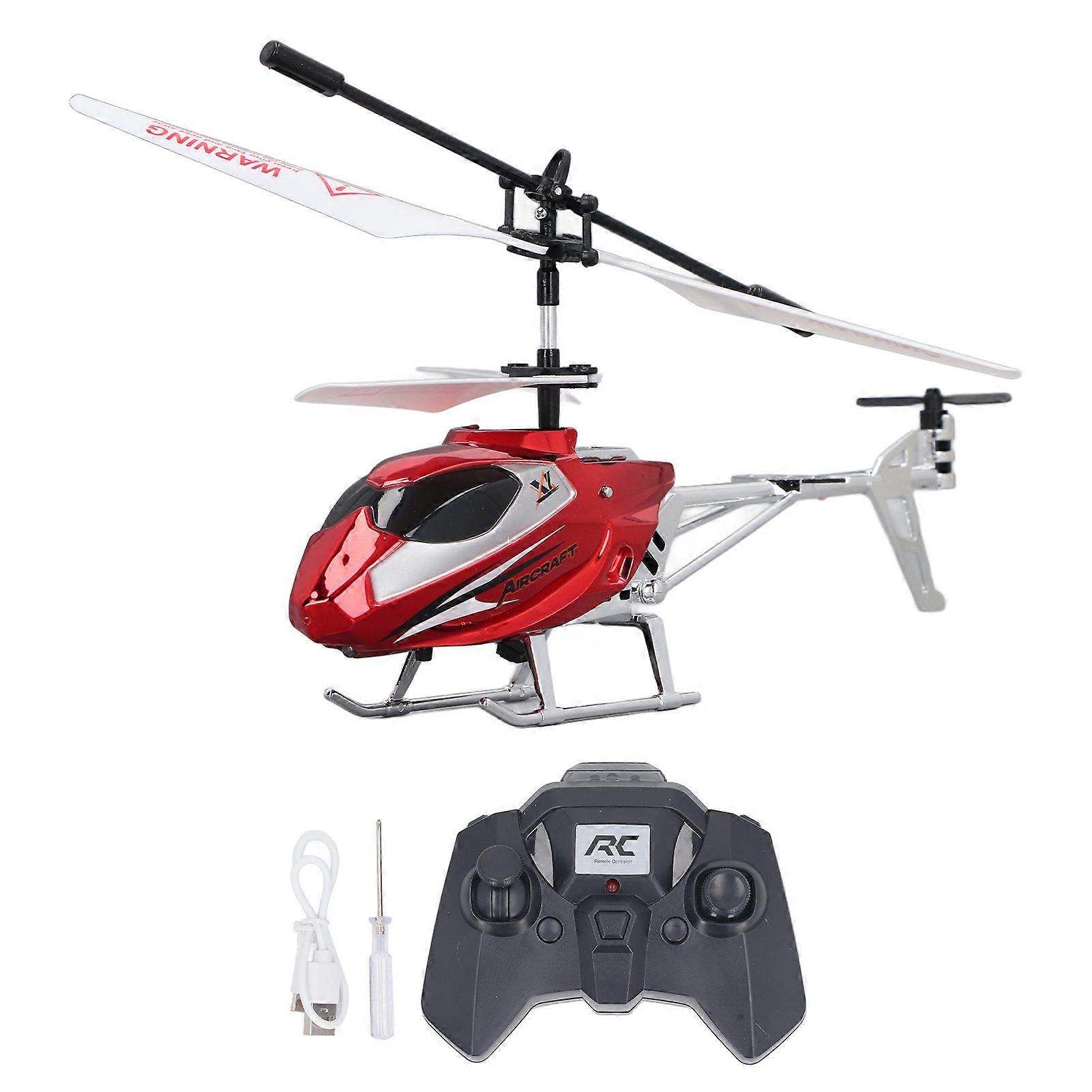3.5 Channel RC Helicopter 2.4Ghz USB Rechargeable Realistic Light Hovering Alloy Remote Control Helicopter Red