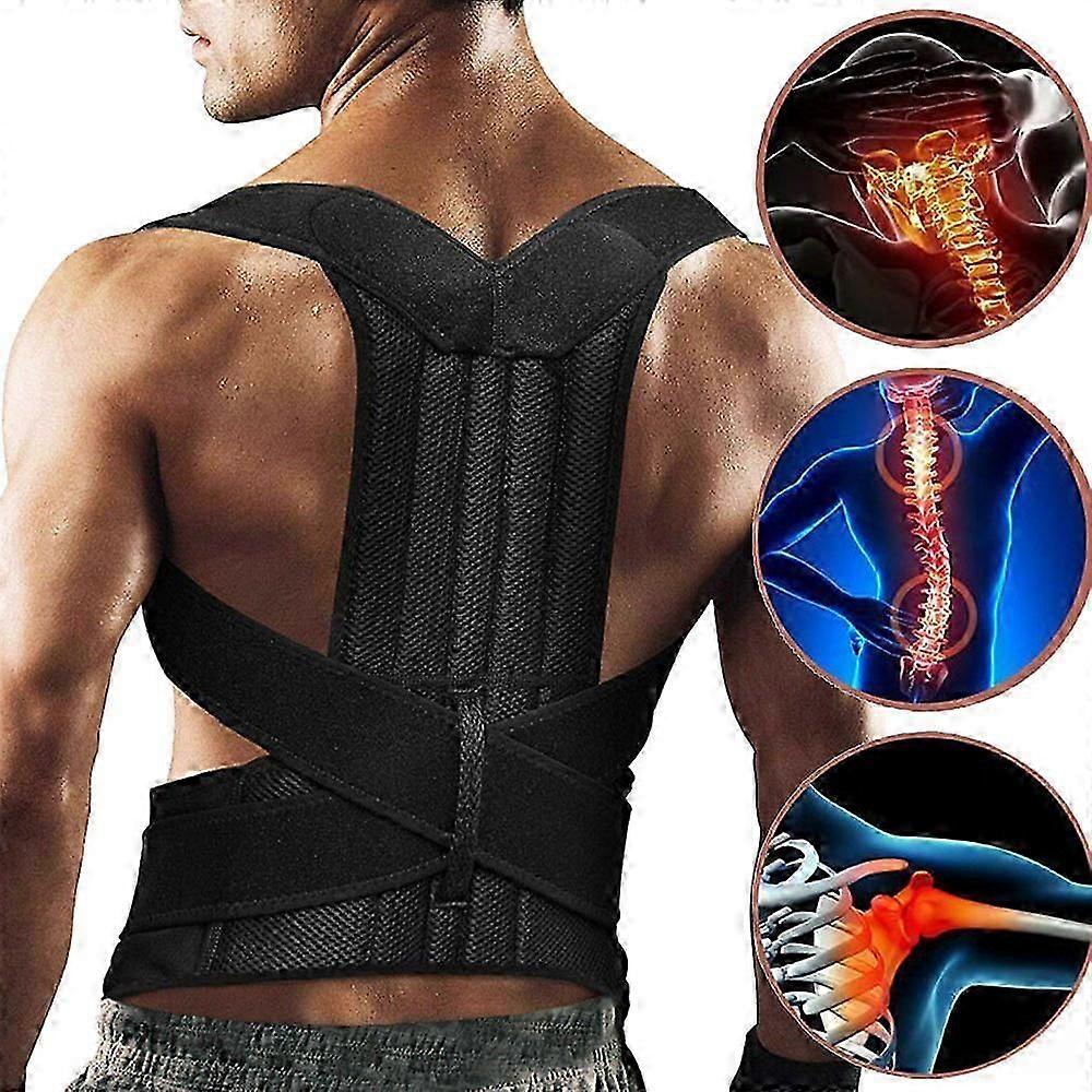 Kyphosis correction with back posture correction with back posture correction with back strap strengthening corrector support strap