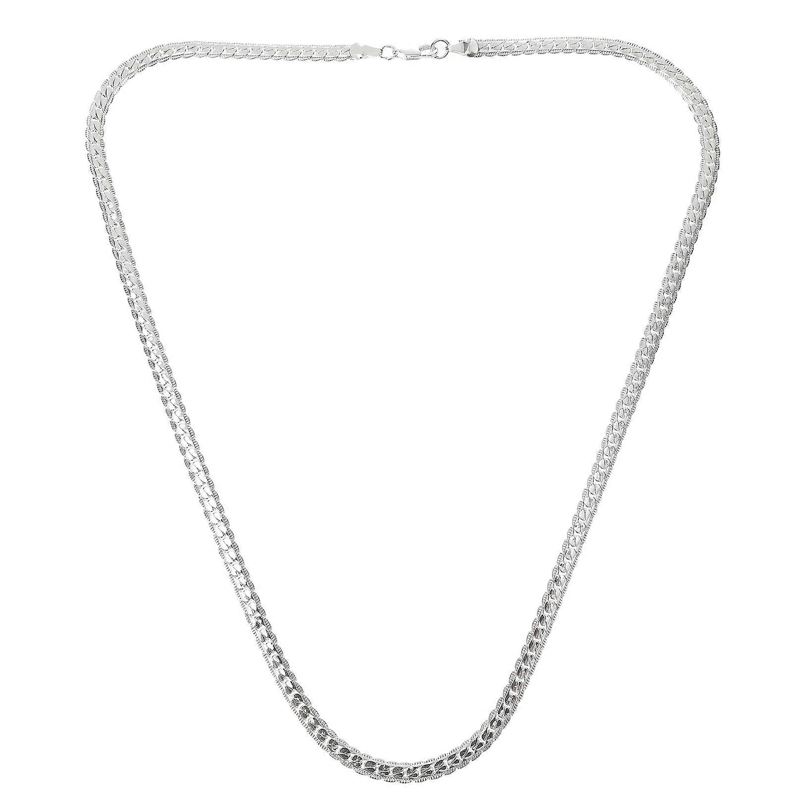 Silver Necklace with Copper Material for Decor Lightweight and Comfortable