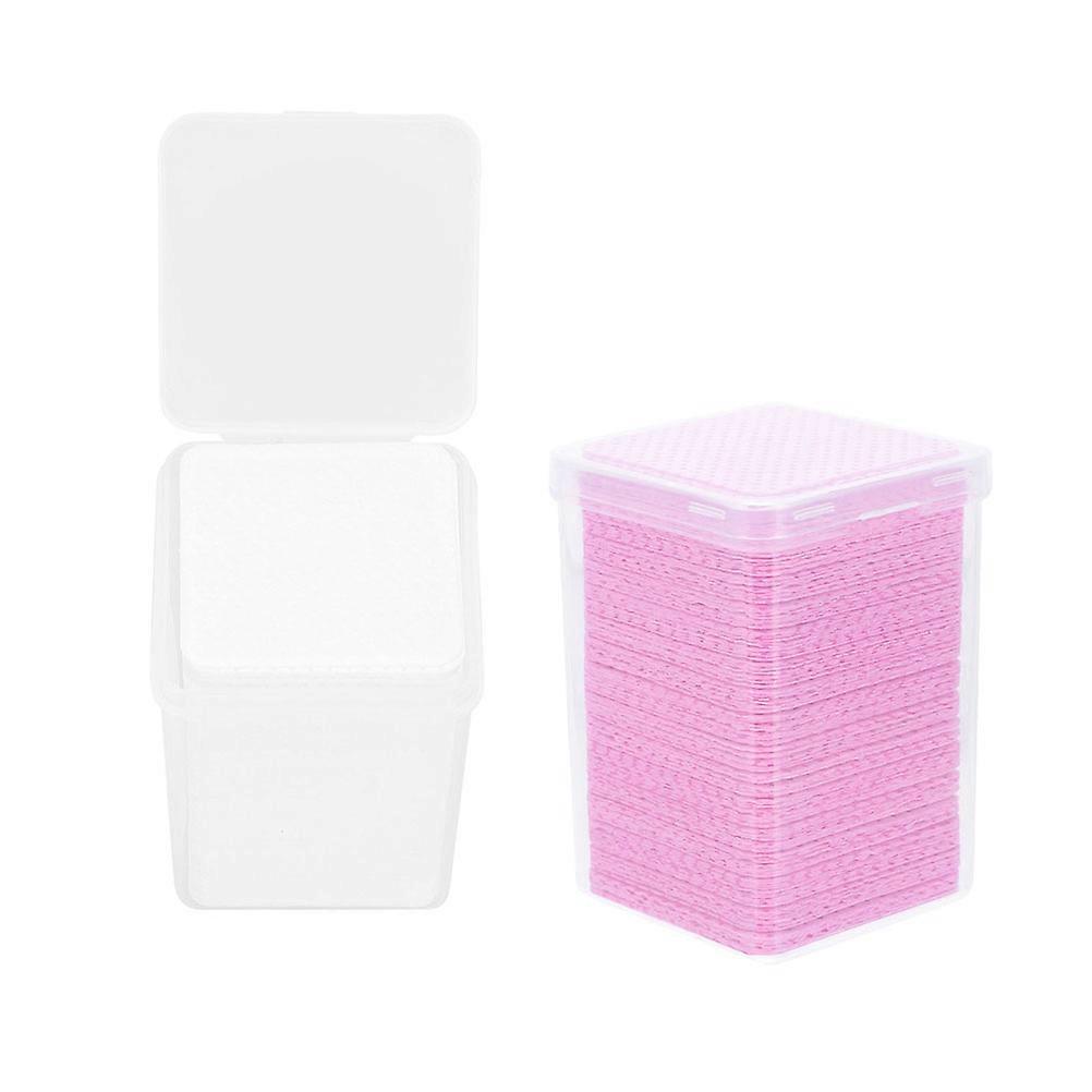 200pcs White Cotton Pads for Cleaning Eyelash Extensions Ideal for Salon Use and Travel