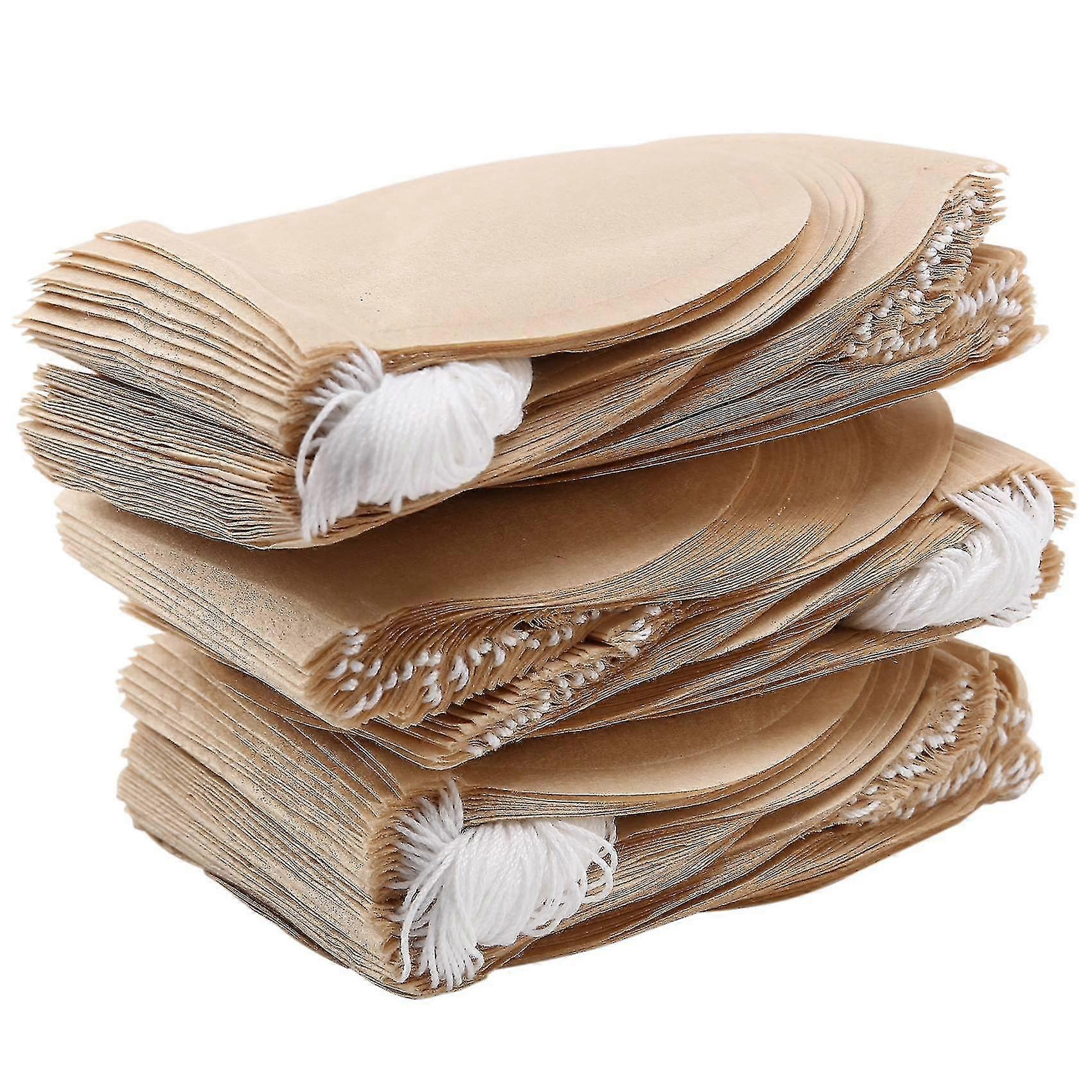 Disposable paper tea filter bags, 300 pieces, Natural, safe and easy to use, Wide range of uses