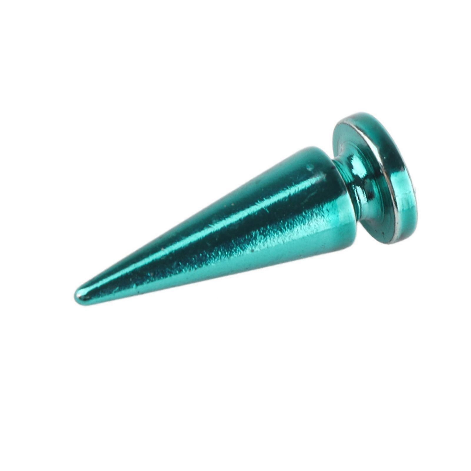 10Set 10x26mm Copper Bullet Rivet Screw Studs for DIY Bag Blue