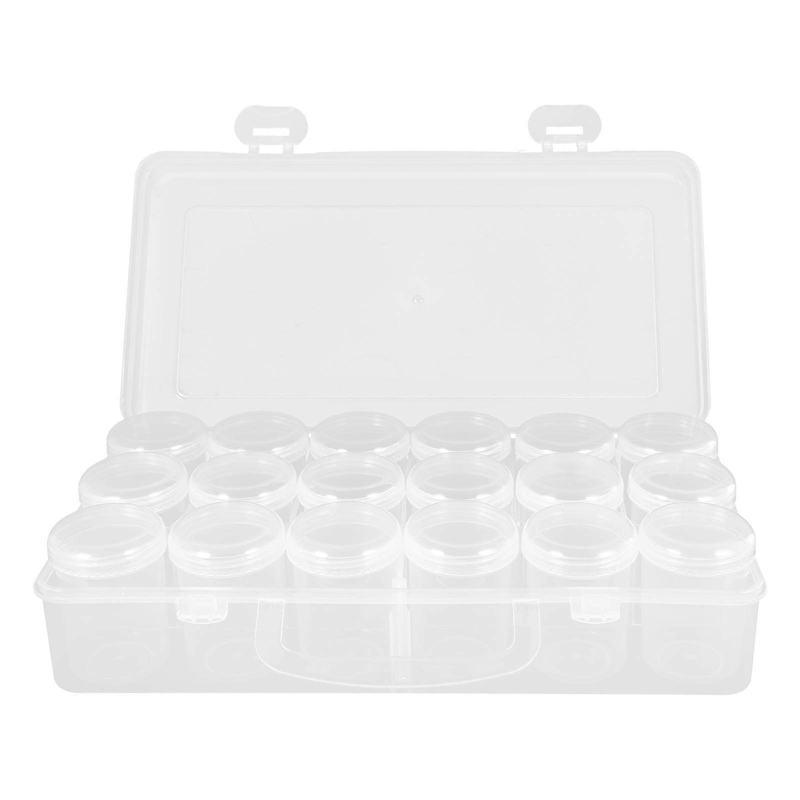 Durable Transparent Box With Small Bottles For Households And Art Students Storage Needs 1 Set