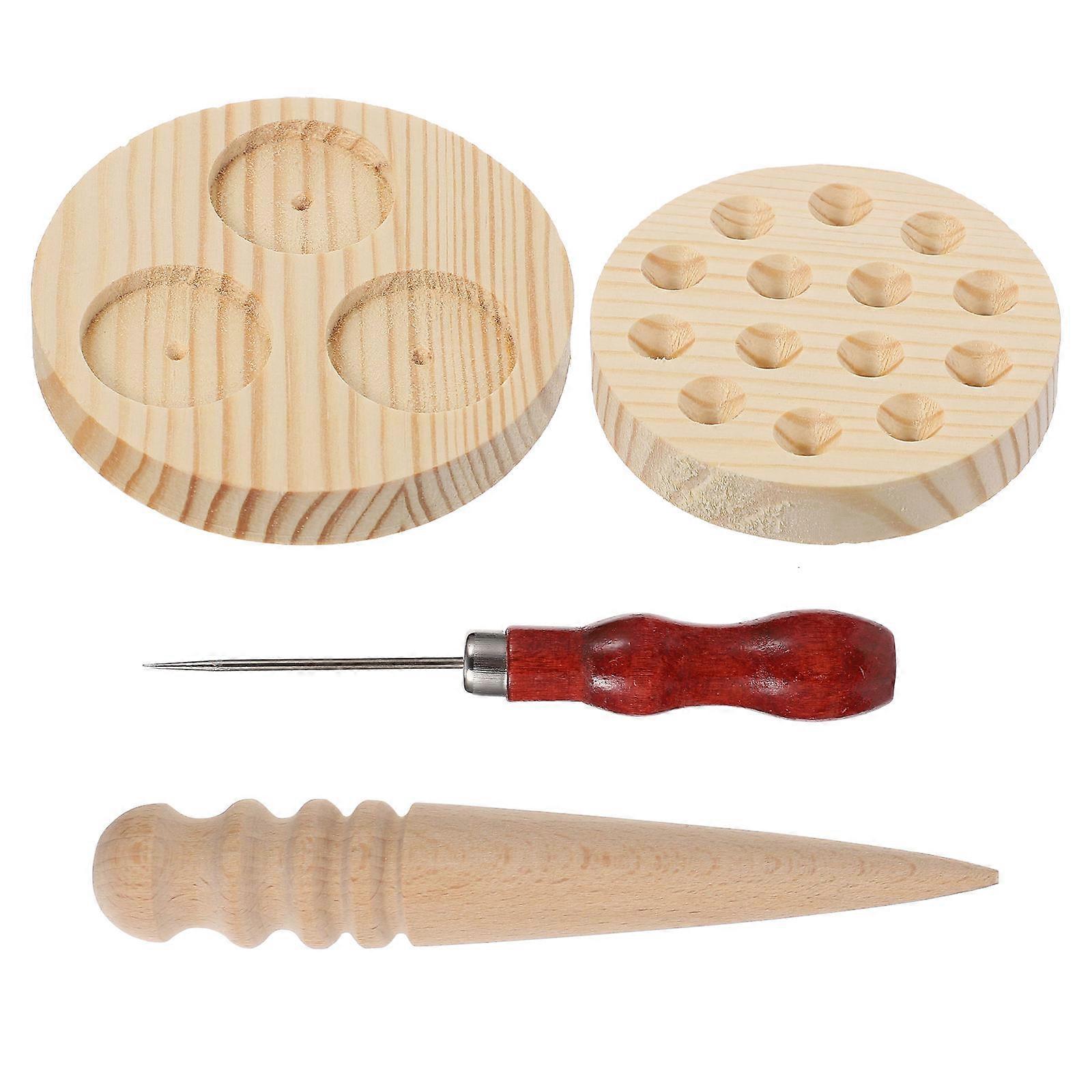 Wormwood Rod Mold for Moxa Cone Making – Smooth Wooden DIY Tool for Home Moxibustion