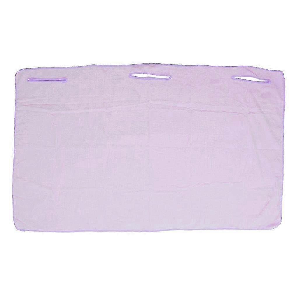 Wearable Superfine Fiber Bath Towel & Shower Wrap - Ultra-Soft Purple Body Bathrobe for Spa and Indoor Relaxation