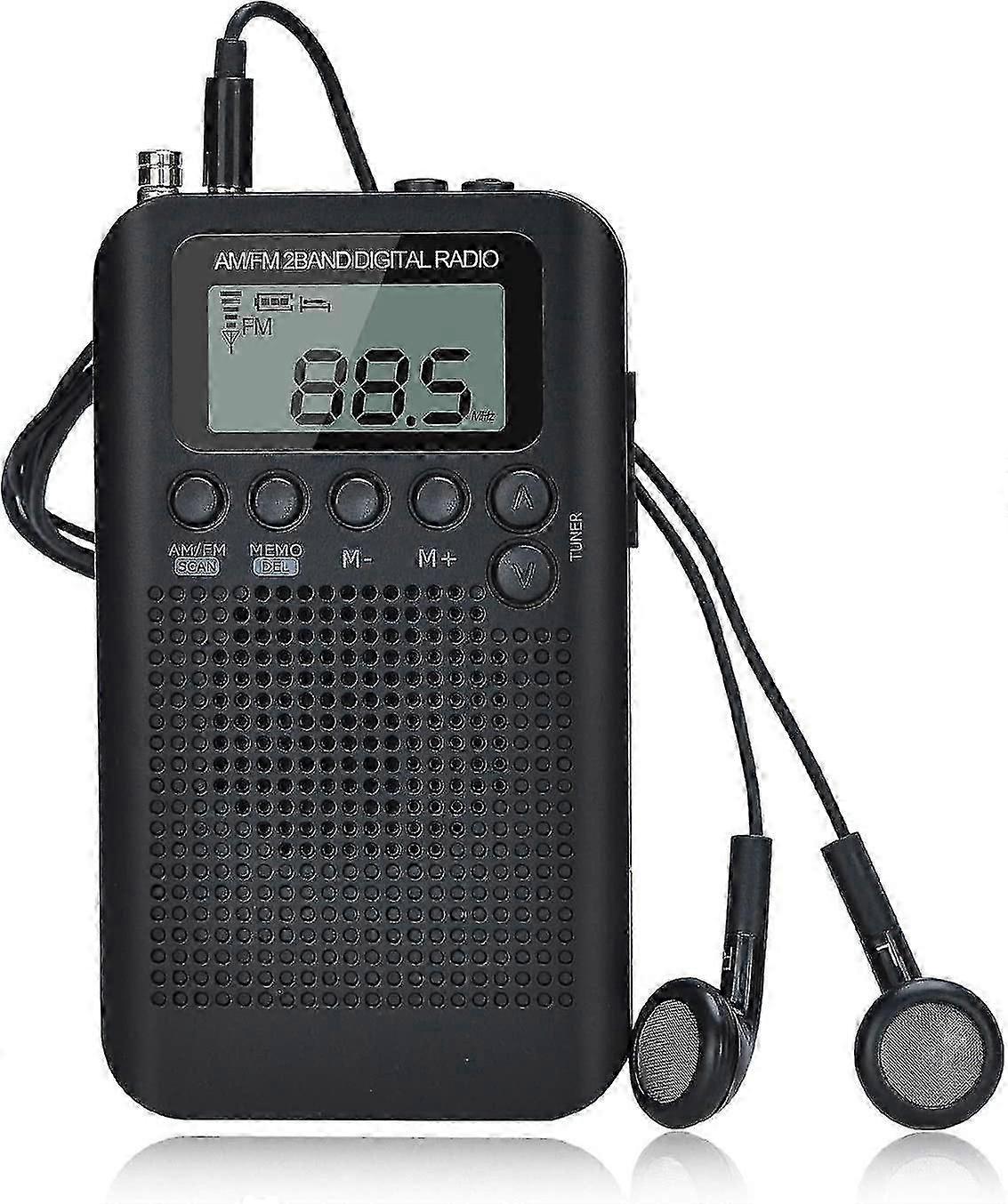 L-328 Piccola radio portatile, radio portatile ricaricabile con funzione di registrazione,