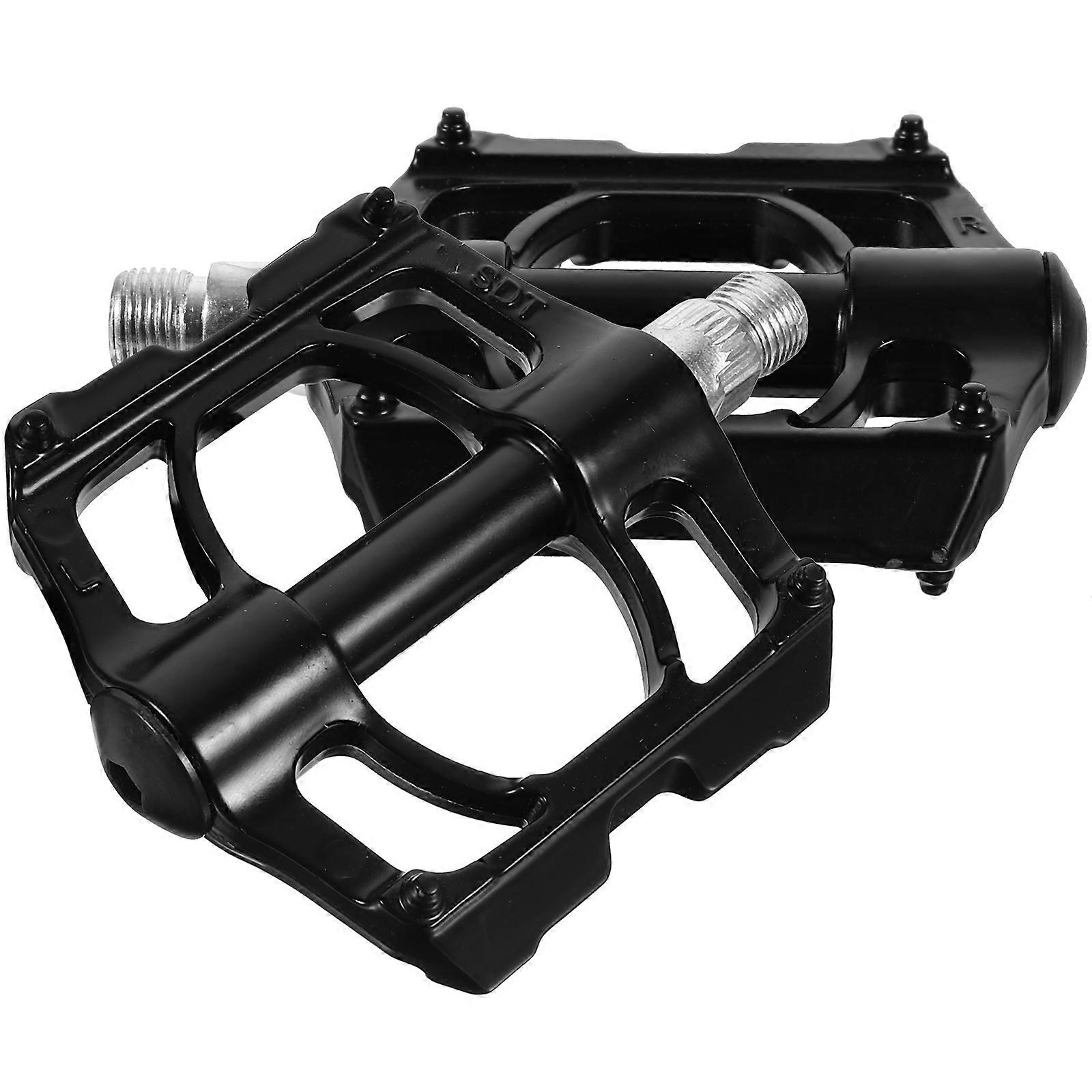 Aluminum Alloy Bicycle Pedals for Mountain Bikes and Outdoor Cycling with Ergonomic Design and High Strength Black Finish