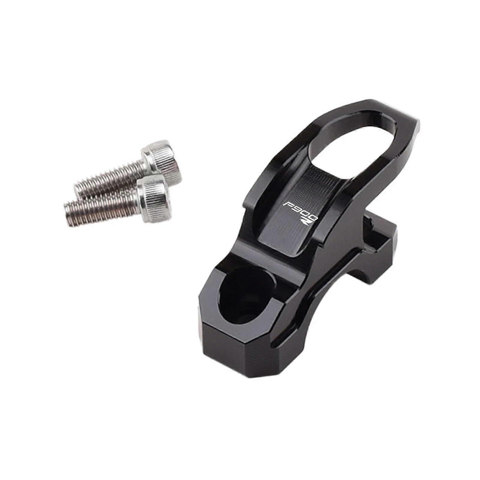Motorrad Lenker Haken für F900R F900XR Zubehör CNC Aluminium Hauptbremszylinder Halter, Klemmhalterung, Tasche Haken, Helmhalter (Schwarz F900R)