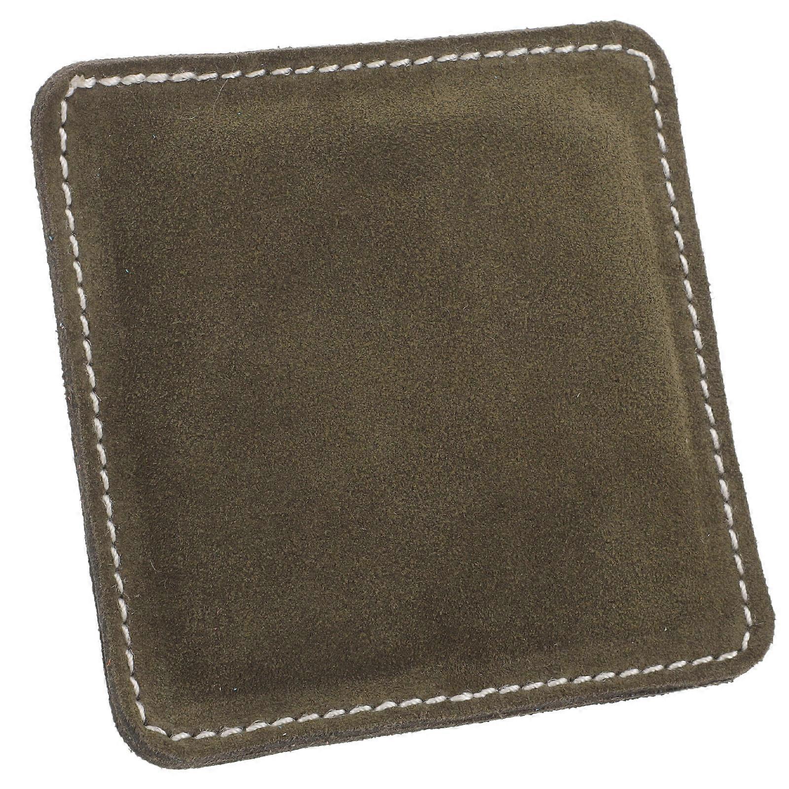 Billiards Shaft Cleaning Cloth Wear-Resistant For Billiard Playing Olive Green Material 1Pack