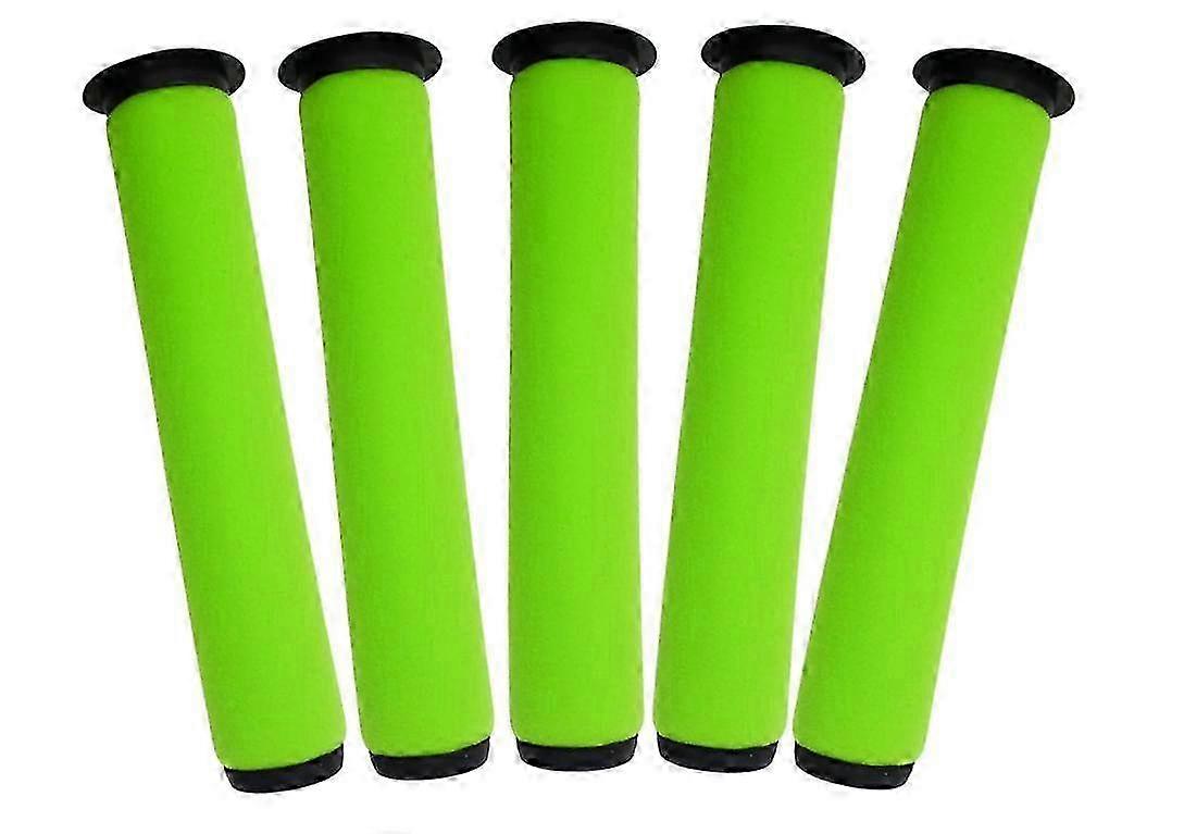 5 Pack Washable Filters for Gtech AirRam MK2 and Air Ram MK2 K9 Cordless Vacuum Cleaner (MK2 K9 Long Filters)23*5.5*3.9cm,Green