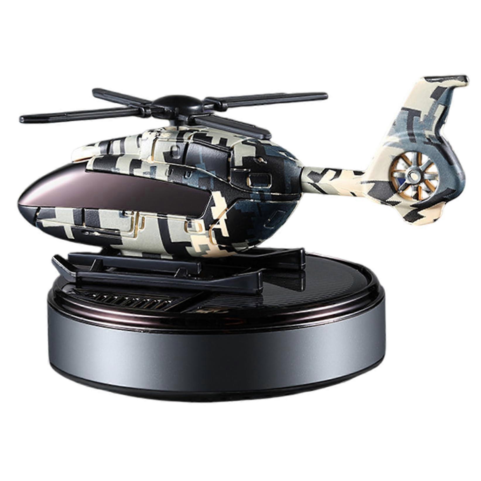 Car Air Freshener Solar Rotating Helicopter Shape Diffuser For Car Interior Fragrance Aromatherapy Air Purifier