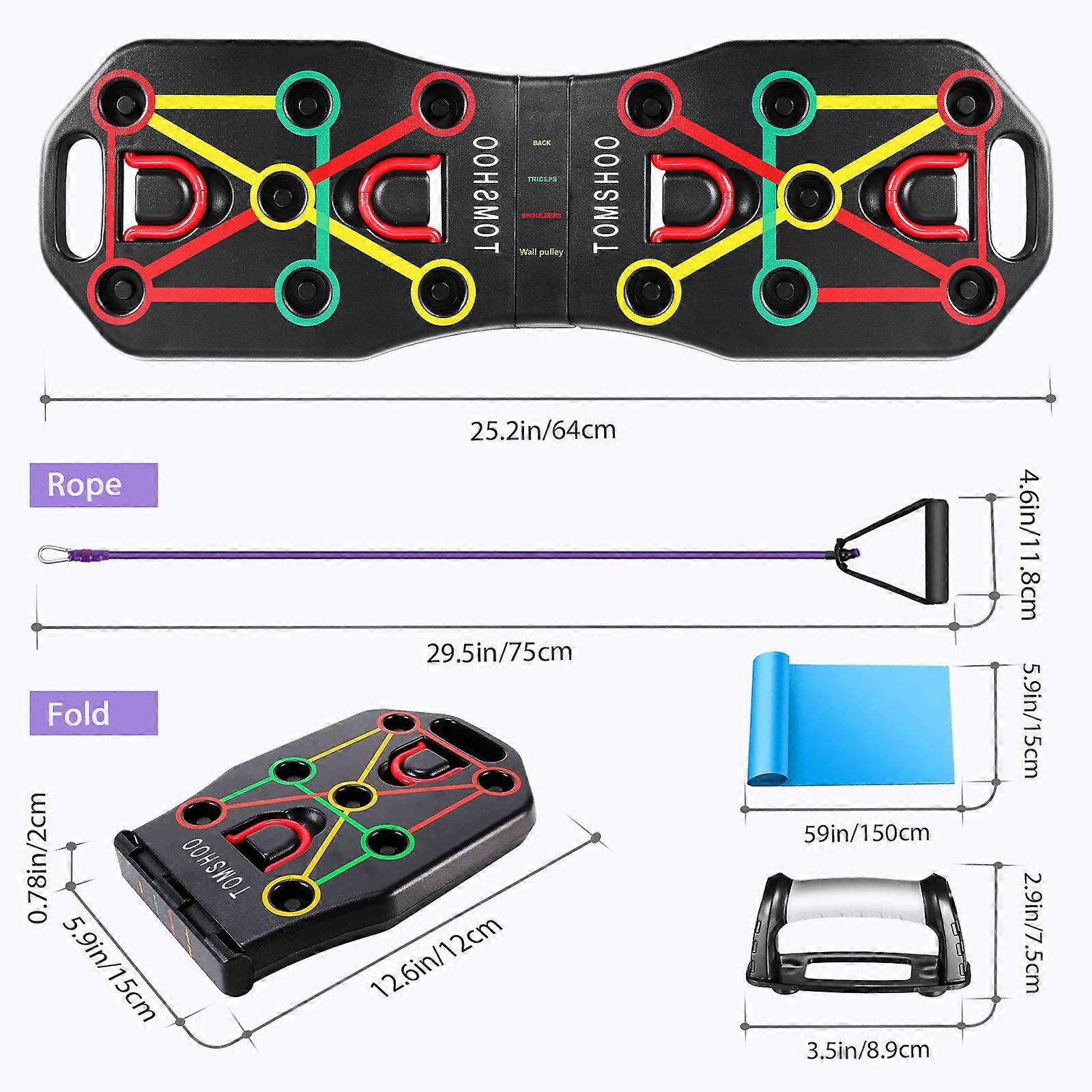 Foldable push-up board