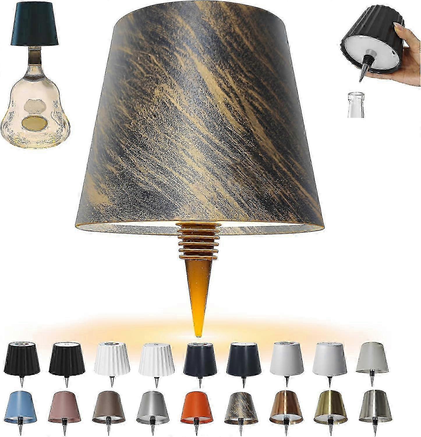 Decorative lights for wine bottles with 3 color settings