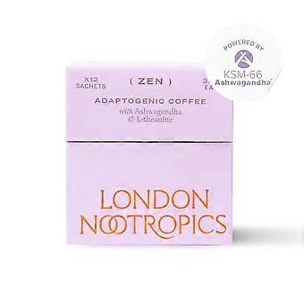 London Nootropics Adaptogenic Coffee Ashwagandha L-Theanine 12 Sachets - 4 Pack