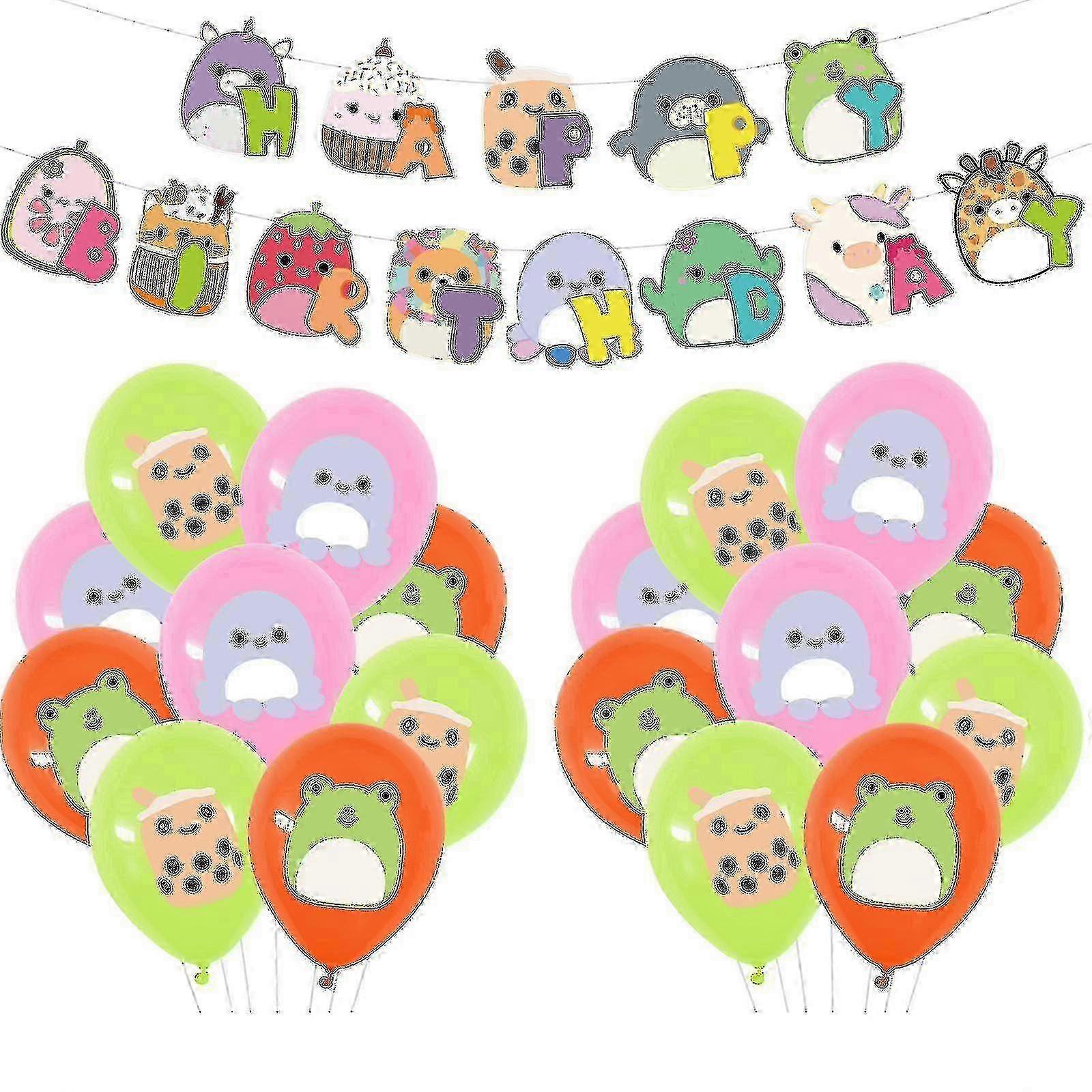 Squish Mallows Birthday Decorations, Squish Mallows Party Supplies ...