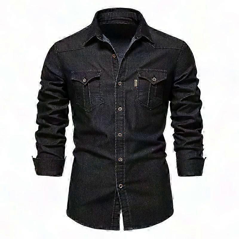 Men's Denim Long Sleeve Shirt