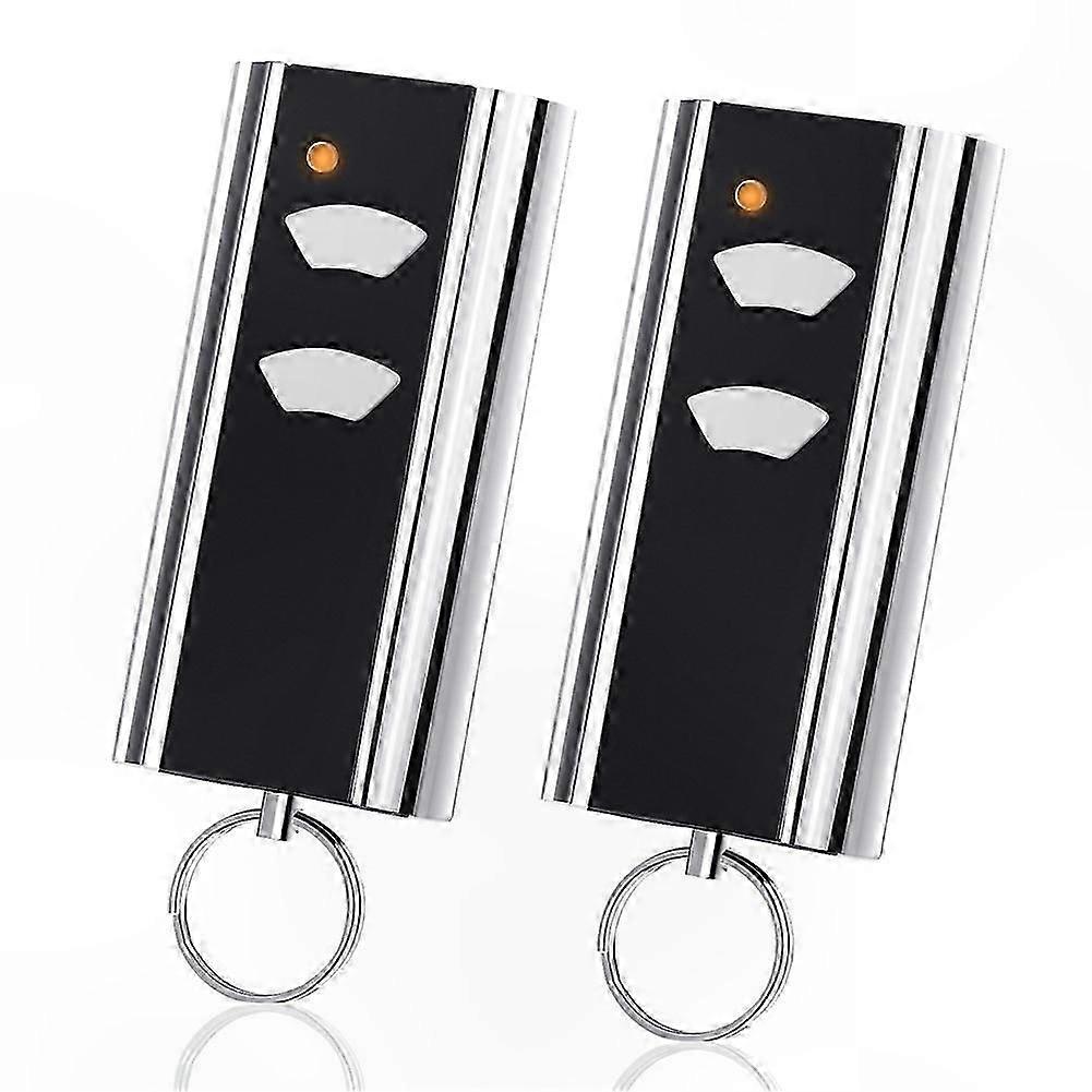 Universal 433MHz 2-Button Garage Door Remote Control Transmitter for Compatible Systems