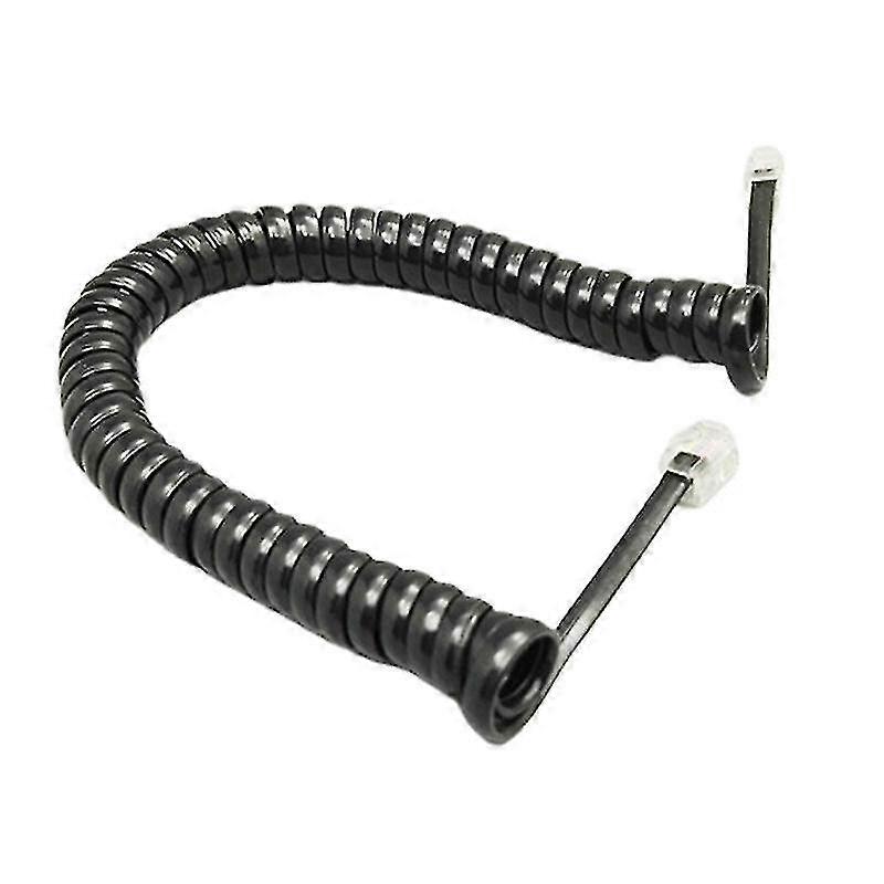 4-core spiral RJ9 interface telephone handset cable, made of pure copper for noise reduction