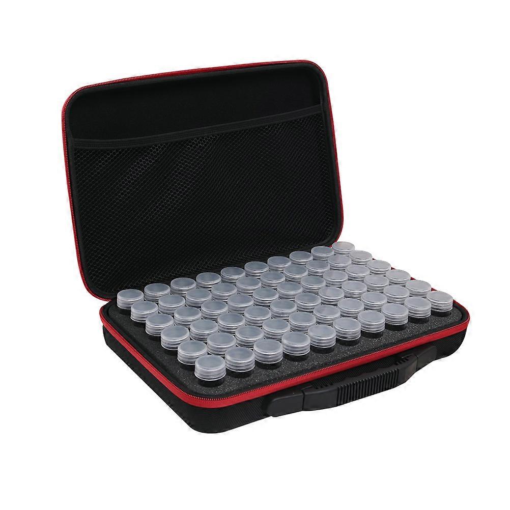 Rectangular Storage Organizer For Beads Paintings And Embroidery Accessories Perfect For Craft Storage Enthusiasts In Red