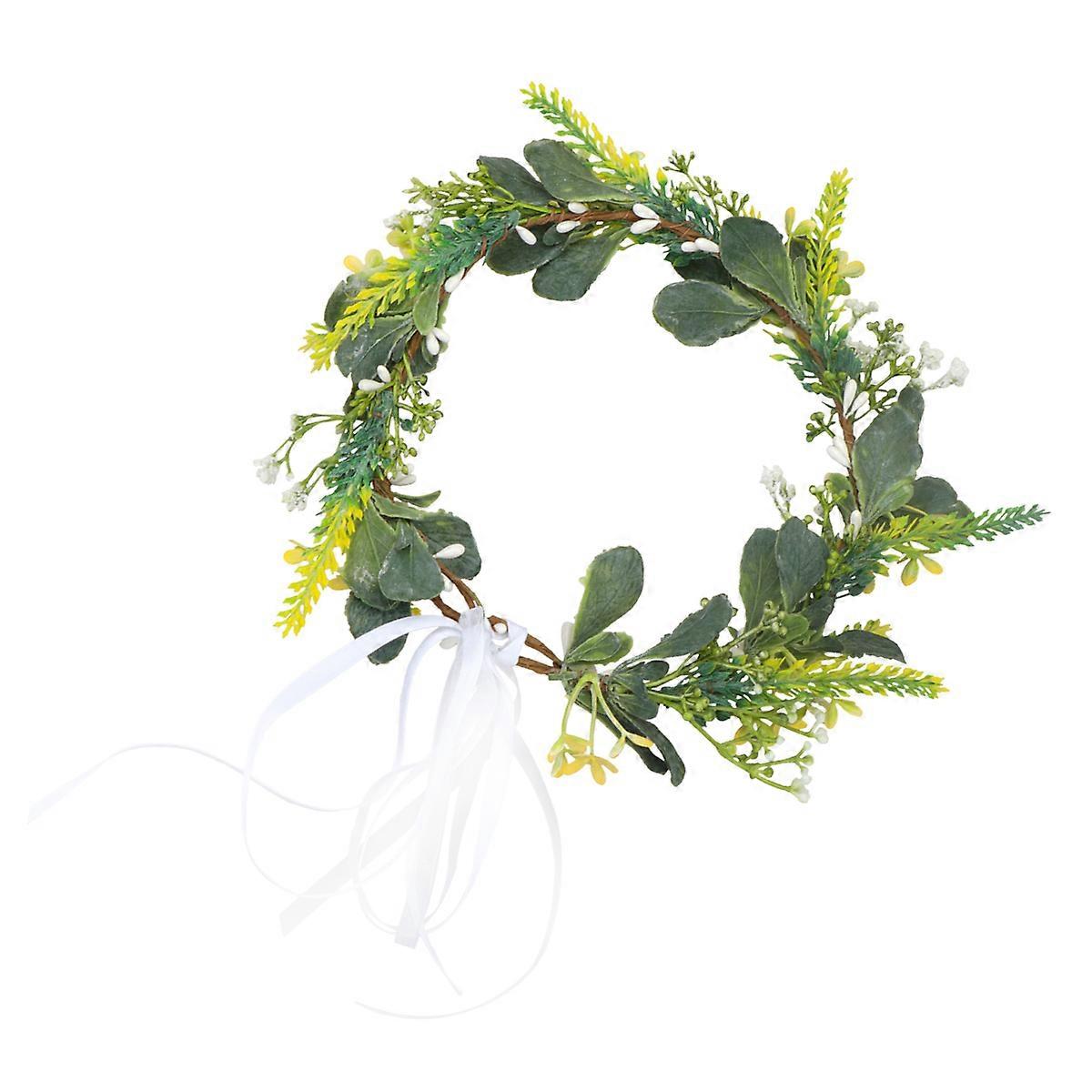 Elegant Yellow Floral Headband with Lightweight Cloth Design for Decoration and Special Occasions 1PC