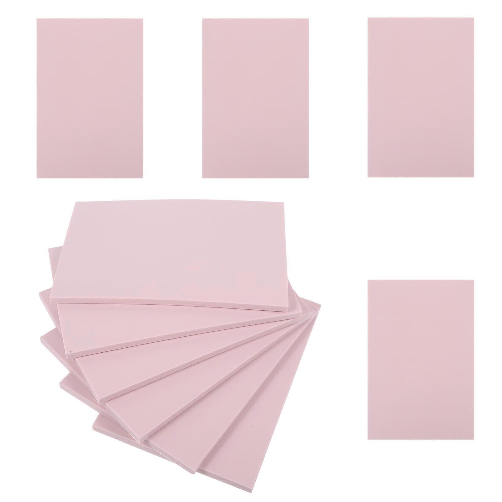 10Pcs Rubber Blocks Diy Engraving Tool for Projects with Tpr Material in Pink Color