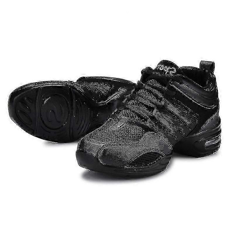 Zapatillas de baile para mujeres con suela dividida zapatos de jazz para niños adultos con cordones de práctica