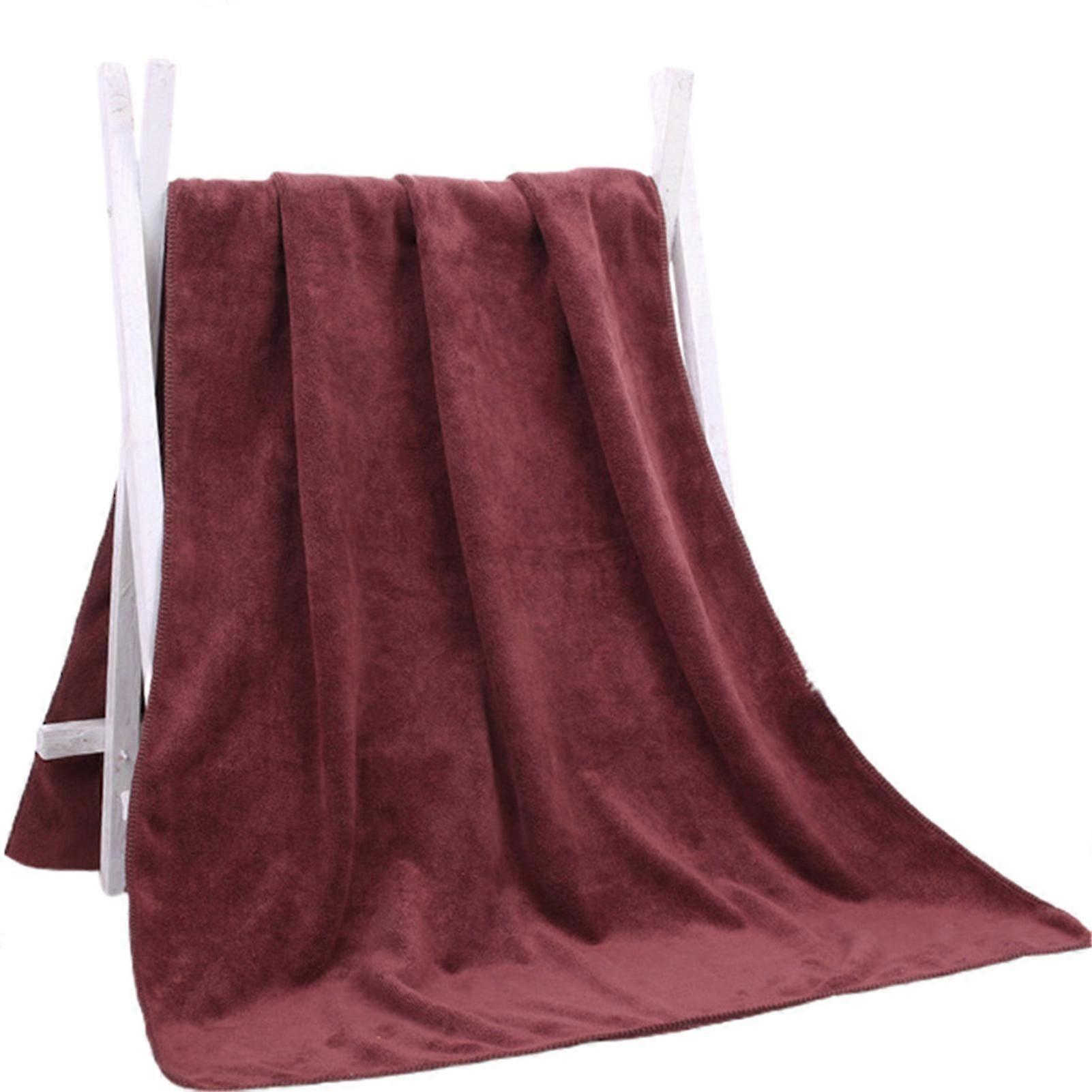 Microfiber Bath Towel Highly Absorbent Quick Drying Super Soft Pure Color no Lint Large Bath Towel for Home Massage