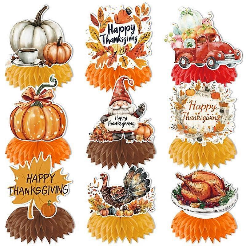 Thanksgiving Pumpkin Party Desktop Decorations