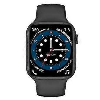 Miehet Naiset Smart Watch custom dial Bluetooth Soita Kaksi painiketta Kellot (Musta)