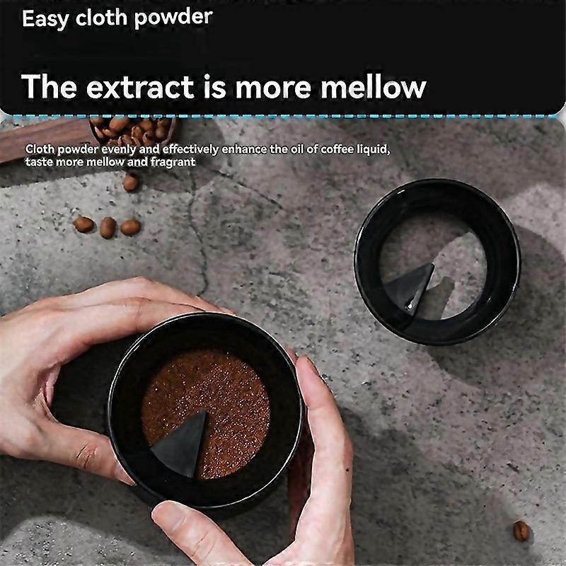 For Coffee Tamper For Moka Pot Rotary Powder Dosing Ring Coffee Distributor Leveler Crafted With Att