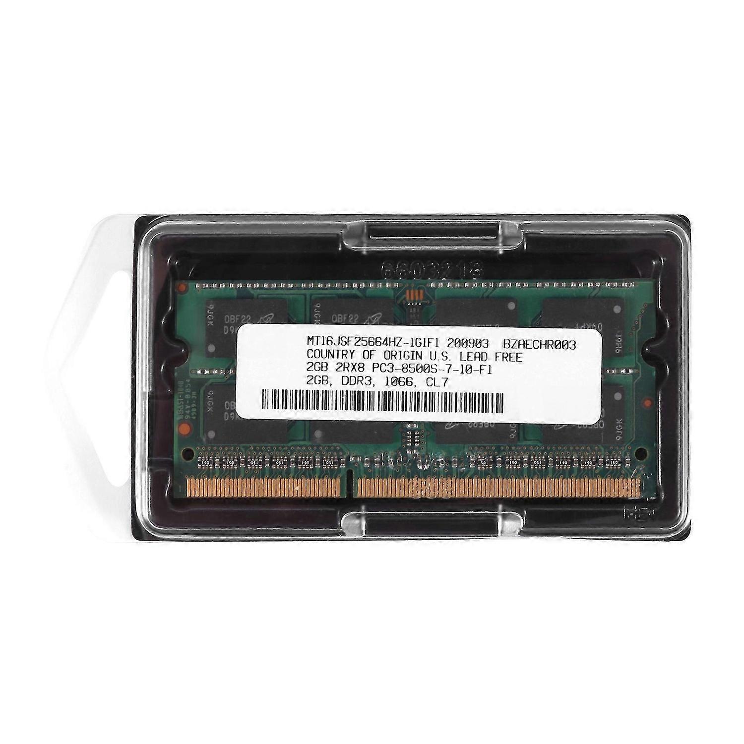 DDR3 2GB Laptop Memory Ram 2RX8 PC3-8500S 1066MHz 204Pin 1.5V RAM