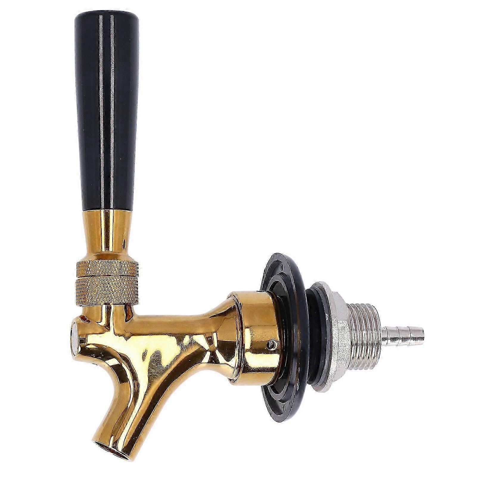 High quality 304 stainless steel beer golden non-adjustable faucet