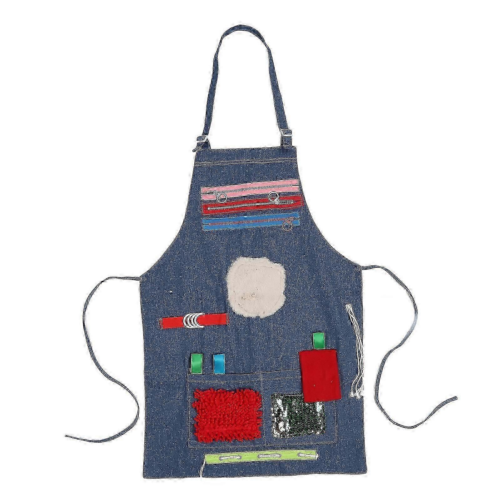 Elderly Sensory Activities Apron Dementia Sensory Games Stress Relief Unisex Apron For Dementia Alzheimers