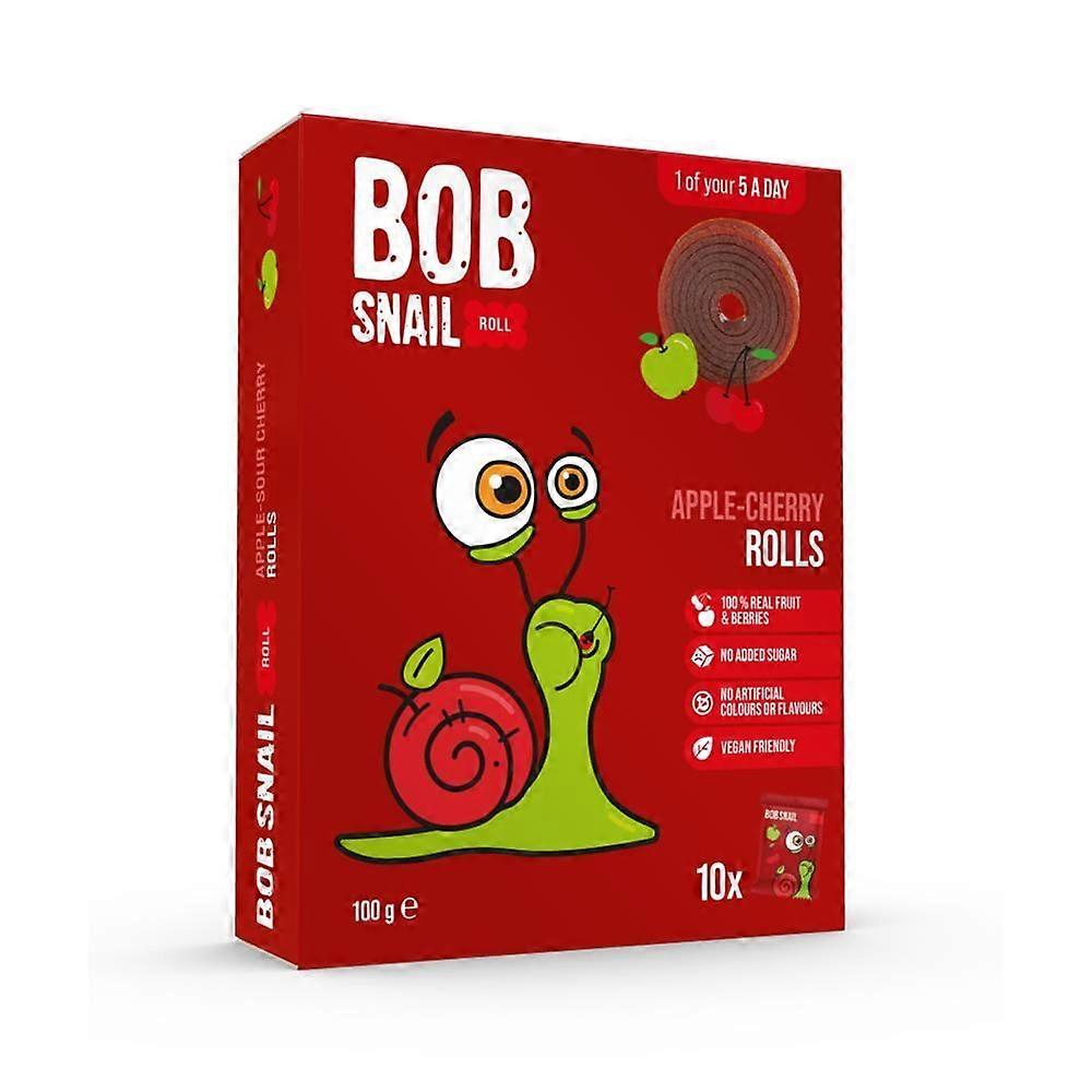 Bob Snail Apple-Cherry Fruit Rolls 100g - 100% Fruit - 5 Pack