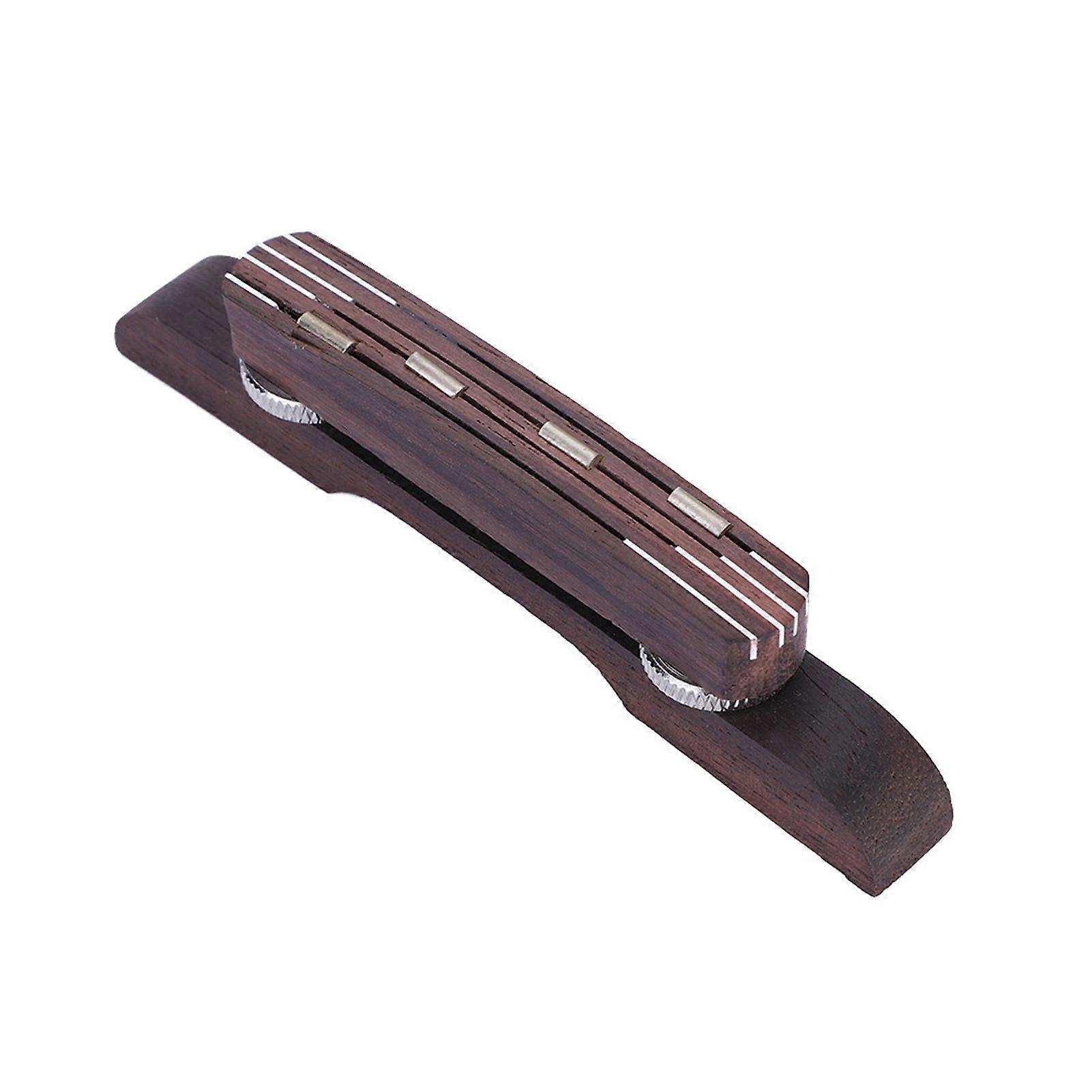 Durable Wood Rosewood Adjustable Bridge Repair Part Accessory for Mandolin