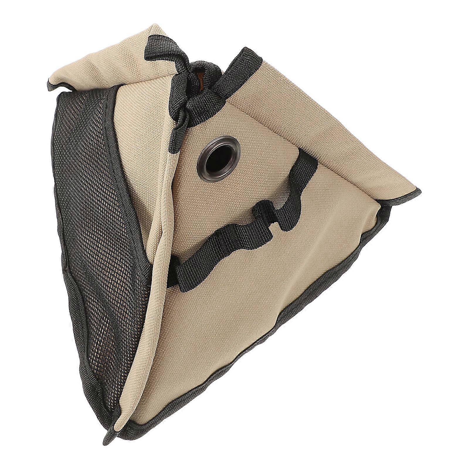 Multi-Functional Storage Bag Stable Support Outdoor Camping 21.00X21.00X17.00CM Khaki Canvas Pouch 1Set