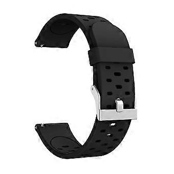 20mm Dual-colors Silicone Smart Watch Replacement Strap for Samsung Galaxy Watch Active SM-R500NZKAX
