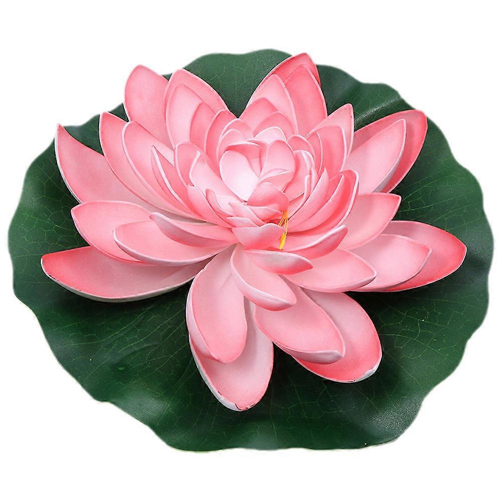 5Pcs Pink Eva Artificial Lotus Flower Floating Pool Decoration