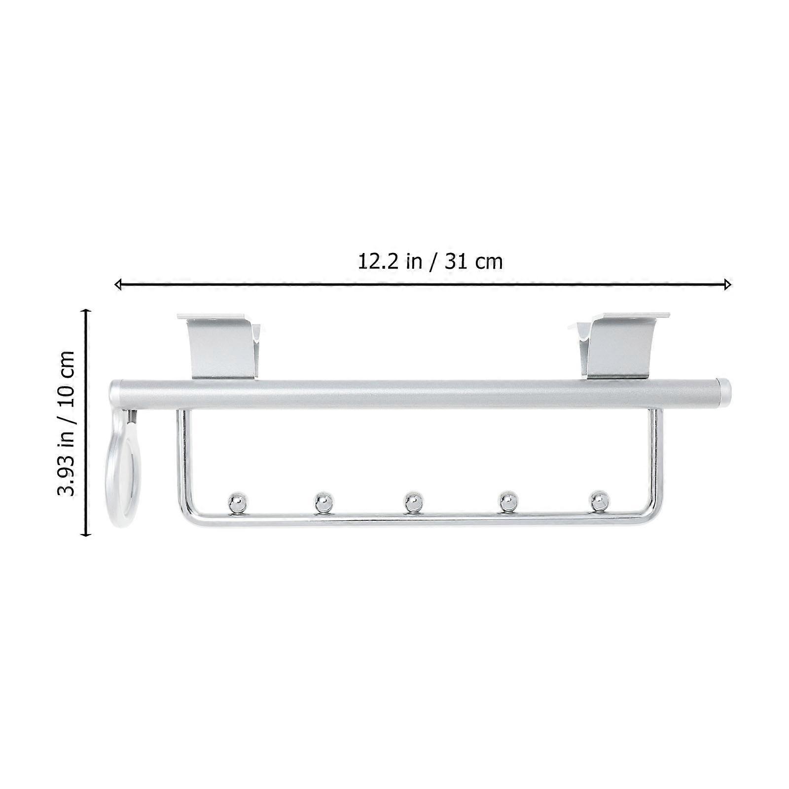 Wardrobe Clothes Rail Adjustable Closet Rod for 2Pcs Retractable Mounts